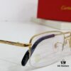 6931ac9fccd8ab3d7afa0ef6 Cartier CT0255O Size: 55 □ 18-145 Letter Screw Temple High-Quality Business Ultra-Light Pure Titanium Half-Rim Square Fashion Eyeglass Frame Sunglasses