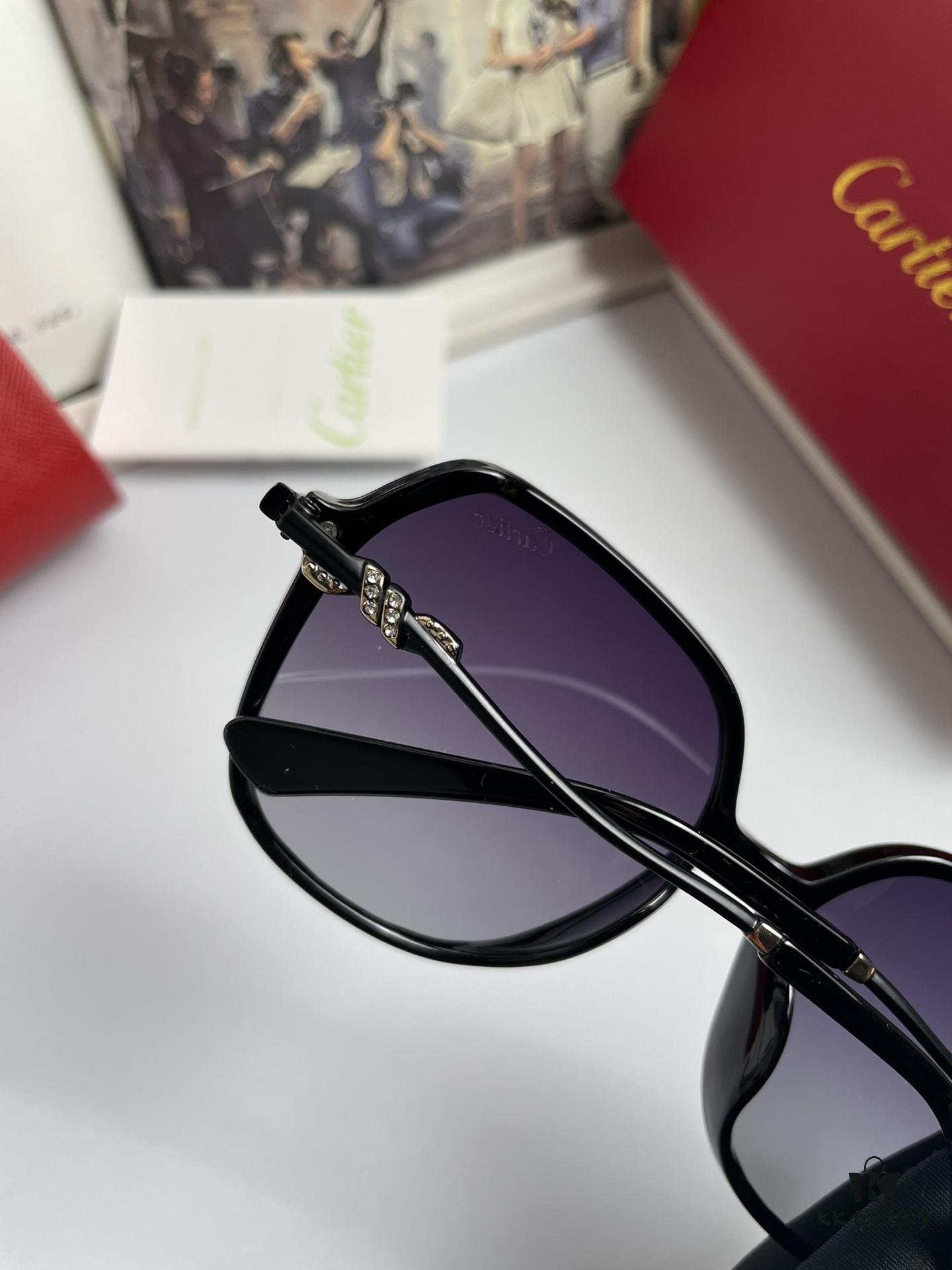 6931aca4ccd8ab3d7afa0f40 New Women's Cartier Sunglasses with PC Frame and Temples; Imported Bolle High-Definition Polarized Lenses