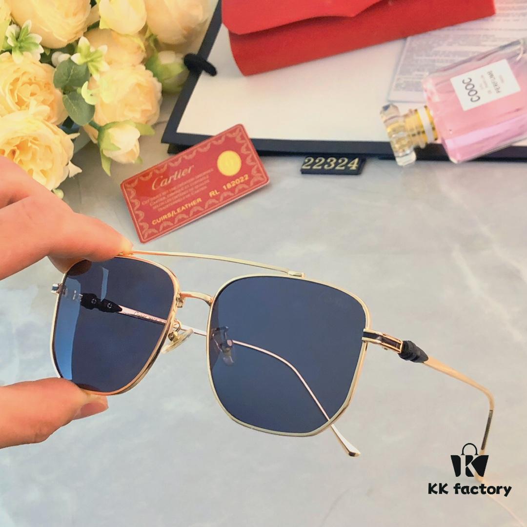 6931aca6ccd8ab3d7afa0f55 Cartier Sunset Brown Sunglasses, Same as Chen Weiting's Style, High-End Unisex UV Protection Sunglasses for Driving and Summer Fashion