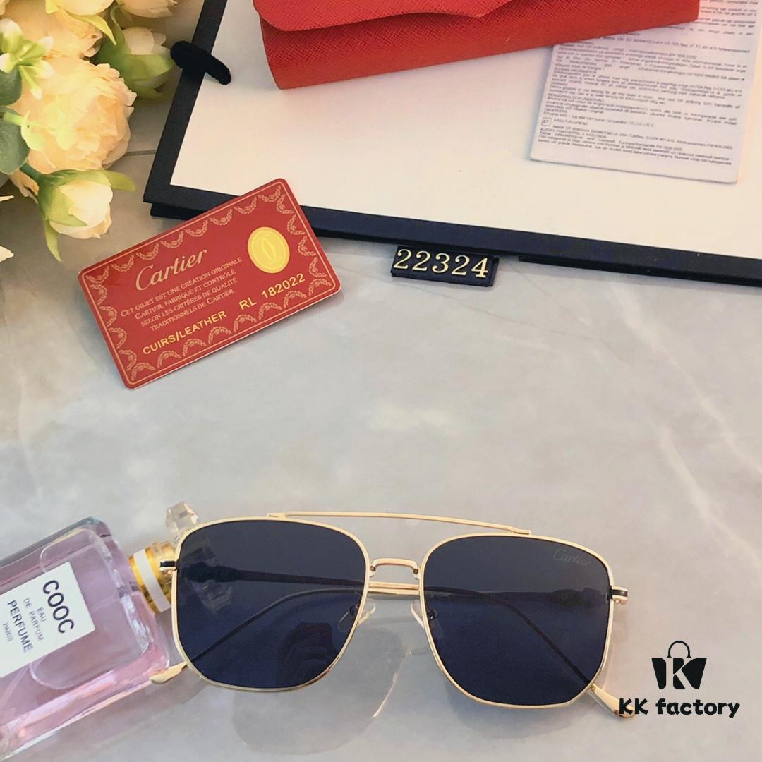 6931aca6ccd8ab3d7afa0f59 Cartier Sunset Brown Sunglasses, Same as Chen Weiting's Style, High-End Unisex UV Protection Sunglasses for Driving and Summer Fashion