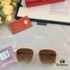6931aca6ccd8ab3d7afa0f5a Cartier Sunset Brown Sunglasses, Same as Chen Weiting's Style, High-End Unisex UV Protection Sunglasses for Driving and Summer Fashion