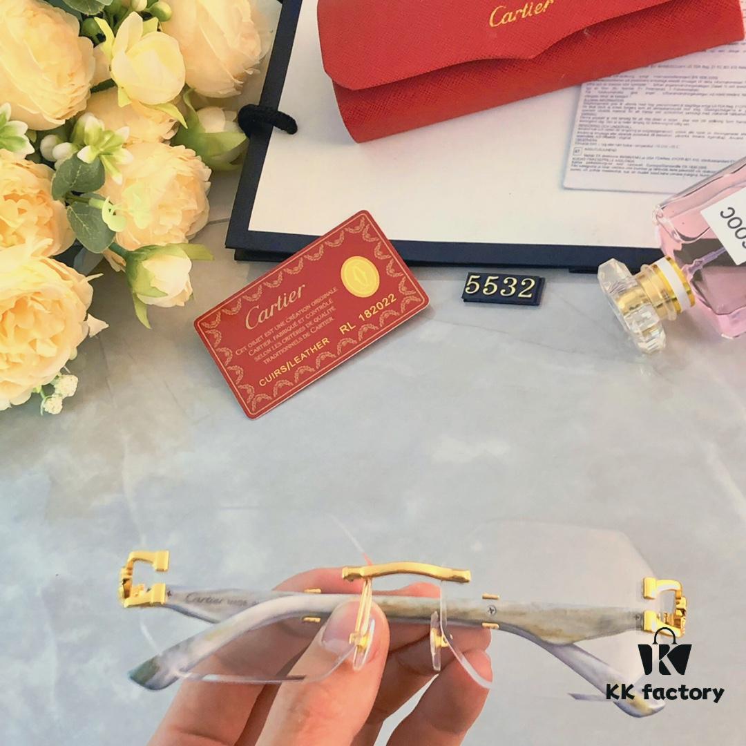 6931aca6ccd8ab3d7afa0f62 Cartier New Model Stylish Frameless Panther Decorated Sunglasses, Retro Fashion Unisex Driving Sun Glasses