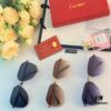 Cartier New Large-Frame Sunglasses, Korean-Style Fashionable Sun Glasses, Metal Aviator Shades