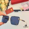 6931aca8ccd8ab3d7afa0f79 Cartier Korean-style Fashionable Minimalist Rimless Cut-out Sunglasses, Unisex Double Bridge with Wooden Temple, Vintage Sun Protection Shades
