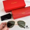 6931acafccd8ab3d7afa0fee Original Spring Hinge Santos de Cartier Sunglasses, Golden Electroplated Brushed Platinum Bicolor Metal, Aviator Style, High-Definition Authentic Lenses, the Pinnacle of Eyewear