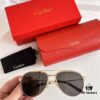 6931acb0ccd8ab3d7afa0ff2 Original Spring Hinge Santos de Cartier Sunglasses, Golden Electroplated Brushed Platinum Bicolor Metal, Aviator Style, High-Definition Authentic Lenses, the Pinnacle of Eyewear