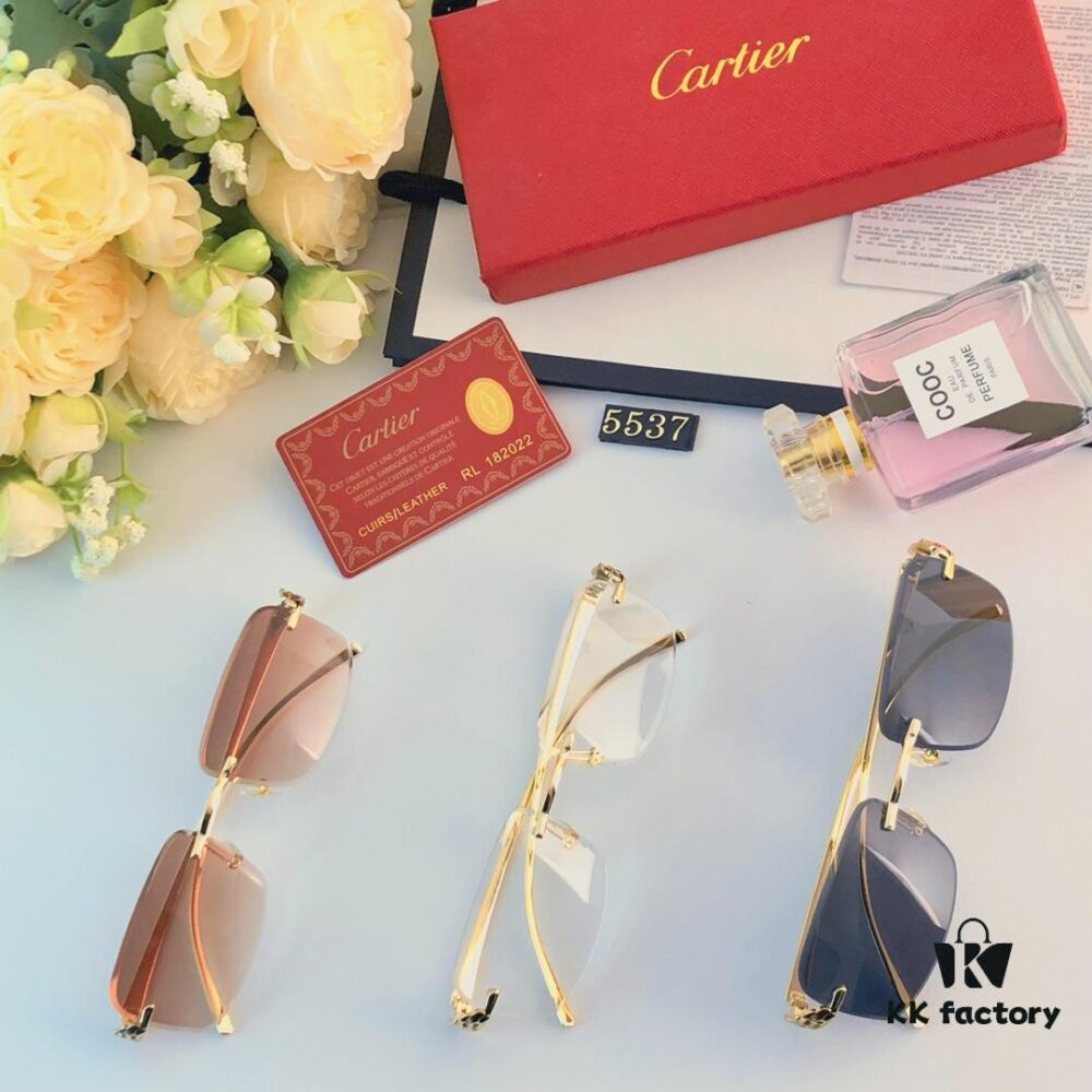 6931acb0ccd8ab3d7afa0ff5 Cartier Panther Decorated Frameless Square Sunglasses for Women, Retro Metal Stylish Unisex Sunglasses, Trendy Street Snap Eyewear