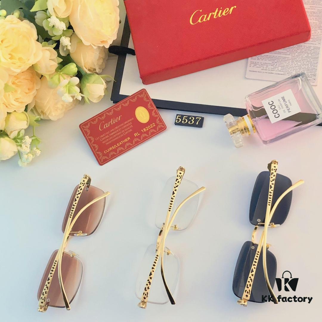 6931acb0ccd8ab3d7afa0ff6 Cartier Panther Decorated Frameless Square Sunglasses for Women, Retro Metal Stylish Unisex Sunglasses, Trendy Street Snap Eyewear