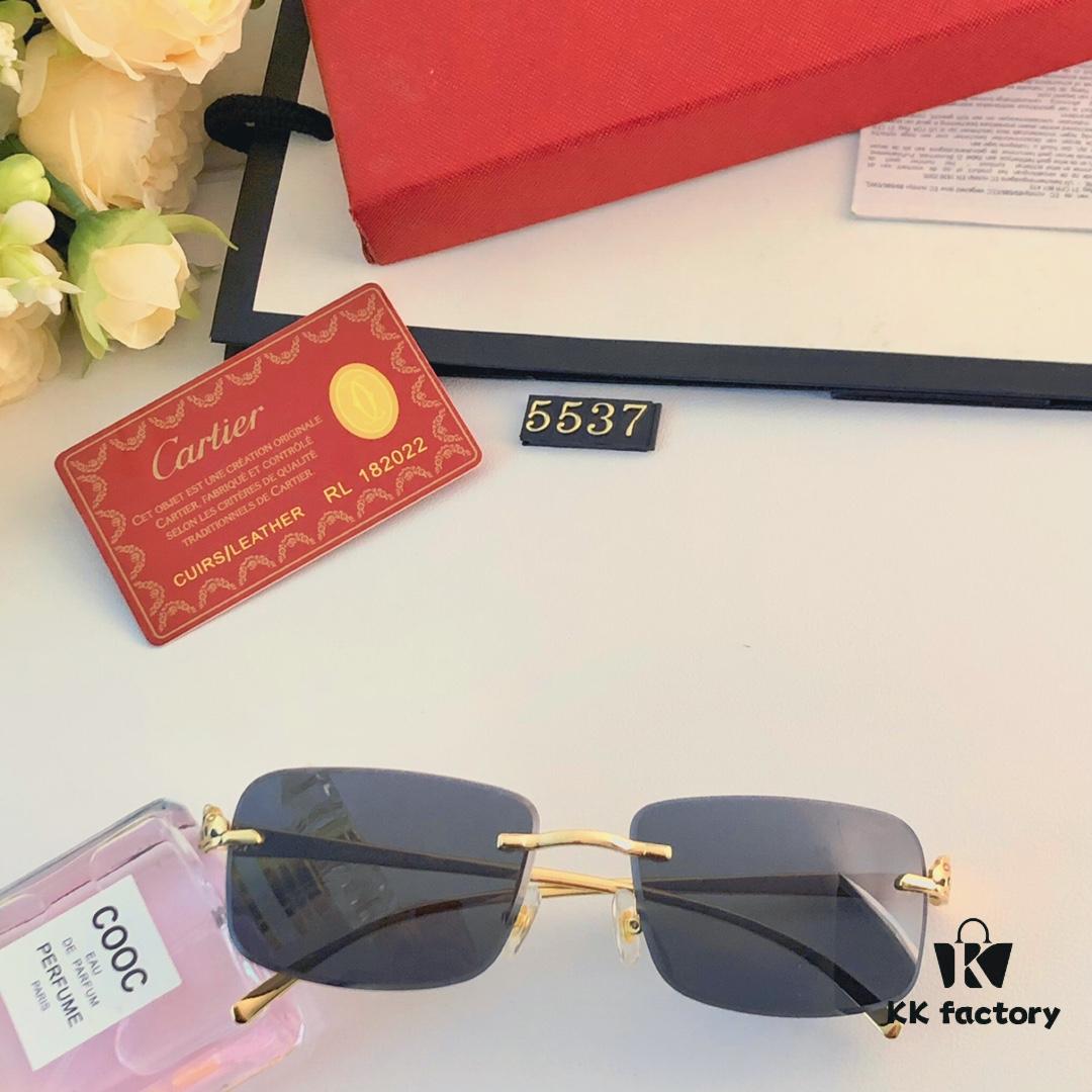 6931acb0ccd8ab3d7afa0ffc Cartier Panther Decorated Frameless Square Sunglasses for Women, Retro Metal Stylish Unisex Sunglasses, Trendy Street Snap Eyewear