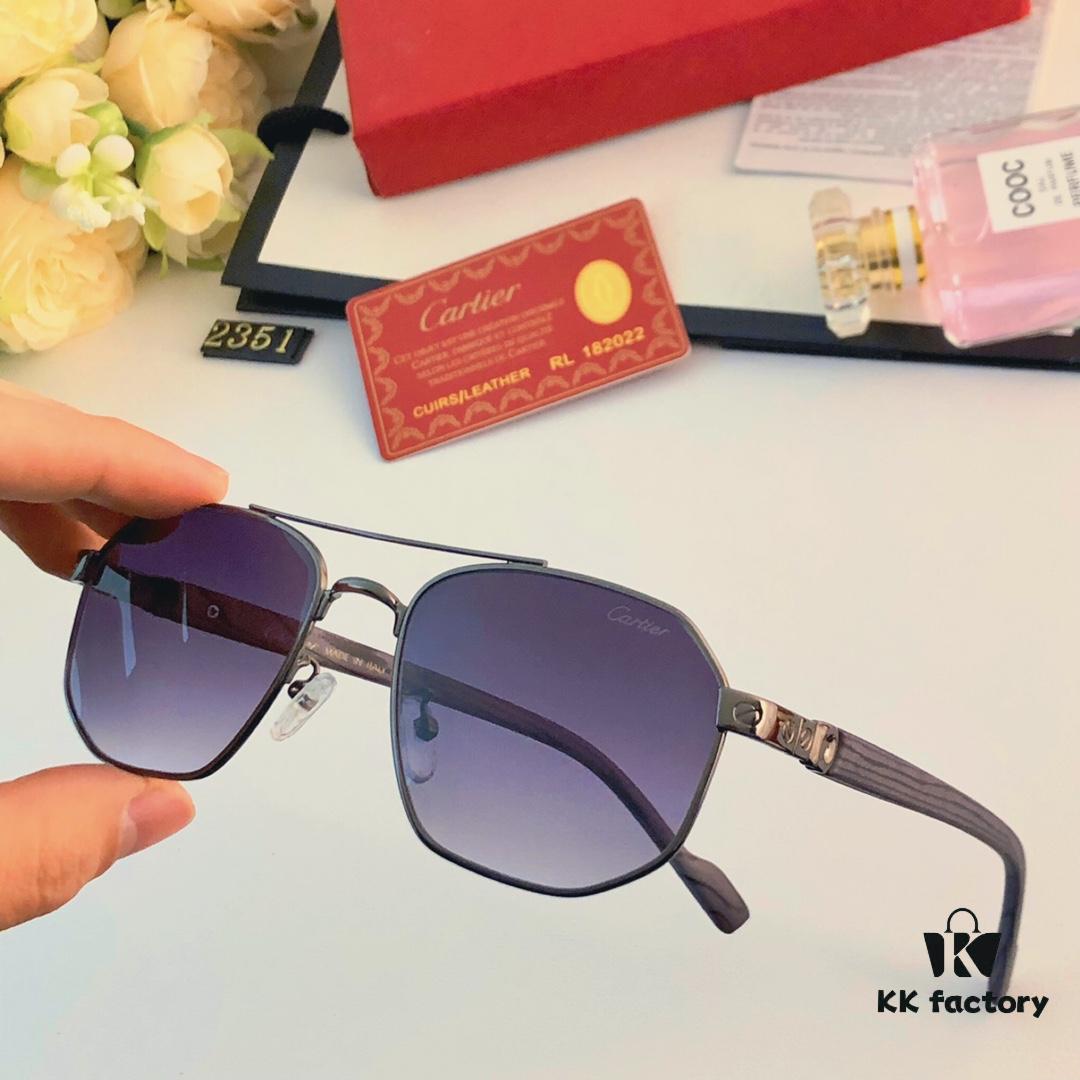 Cartier New Men's Sunglasses, Fashionable and Trendy Casual Shades for Travel and Vacation