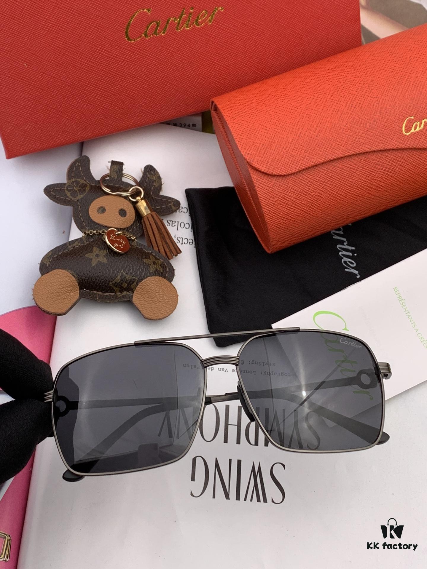 6931acb4ccd8ab3d7afa103a Cartier Unisex Polarized Sunglasses with Dual-Tone Lacquer Finish, Imported Polarized Polylens, Premium Craftsmanship, Model: CK520191