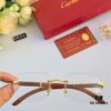 6931acb8ccd8ab3d7afa1070 Cartier 2024 New Arrival Wooden Frame Temple Sunglasses, Frameless Fashion Unisex Eyewear