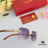 6931acb8ccd8ab3d7afa1071 Cartier 2024 New Arrival Wooden Frame Temple Sunglasses, Frameless Fashion Unisex Eyewear