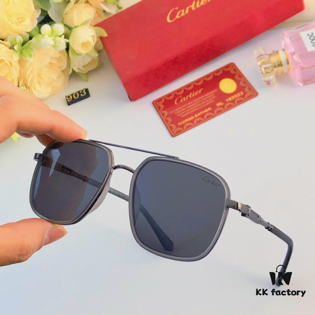 6931acb8ccd8ab3d7afa1074 Cartier Double Bridge Sunglasses for Men, Stylish and Trendy Oversized Sun Glasses, Fashionable UV Protection Shades for Driving and Everyday Wear