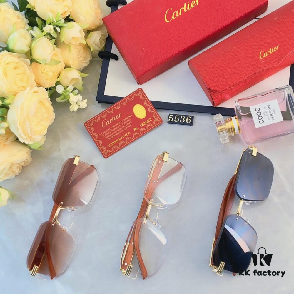 6931acb9ccd8ab3d7afa107b Cartier Retro Fashion Square Frameless Cut-Out Sunglasses Unisex, Celebrity-Inspired Trendy Shades