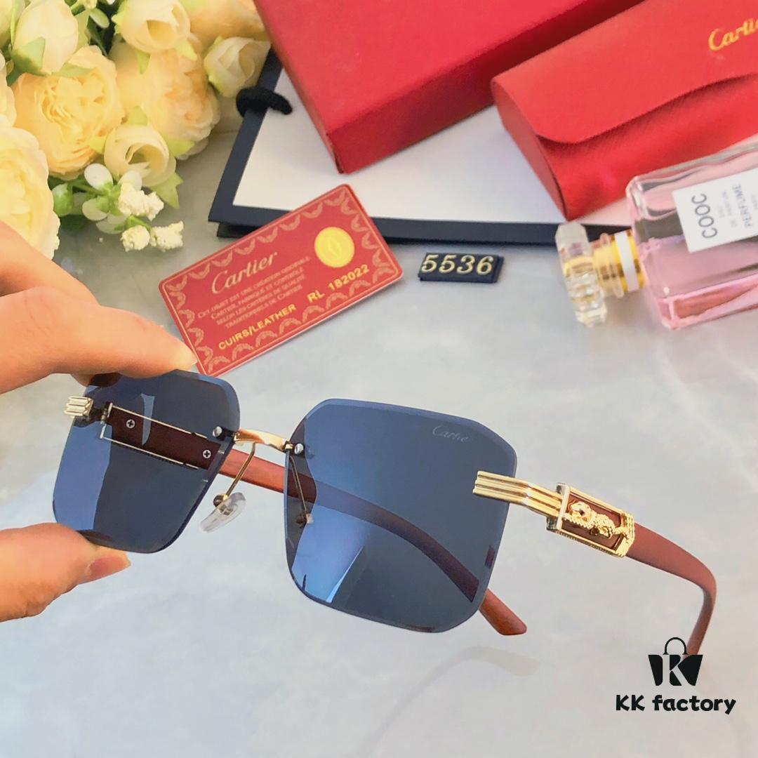 6931acb9ccd8ab3d7afa107d Cartier Retro Fashion Square Frameless Cut-Out Sunglasses Unisex, Celebrity-Inspired Trendy Shades