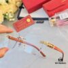 6931acb9ccd8ab3d7afa107e Cartier Retro Fashion Square Frameless Cut-Out Sunglasses Unisex, Celebrity-Inspired Trendy Shades