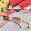 6931acb9ccd8ab3d7afa107f Cartier Retro Fashion Square Frameless Cut-Out Sunglasses Unisex, Celebrity-Inspired Trendy Shades
