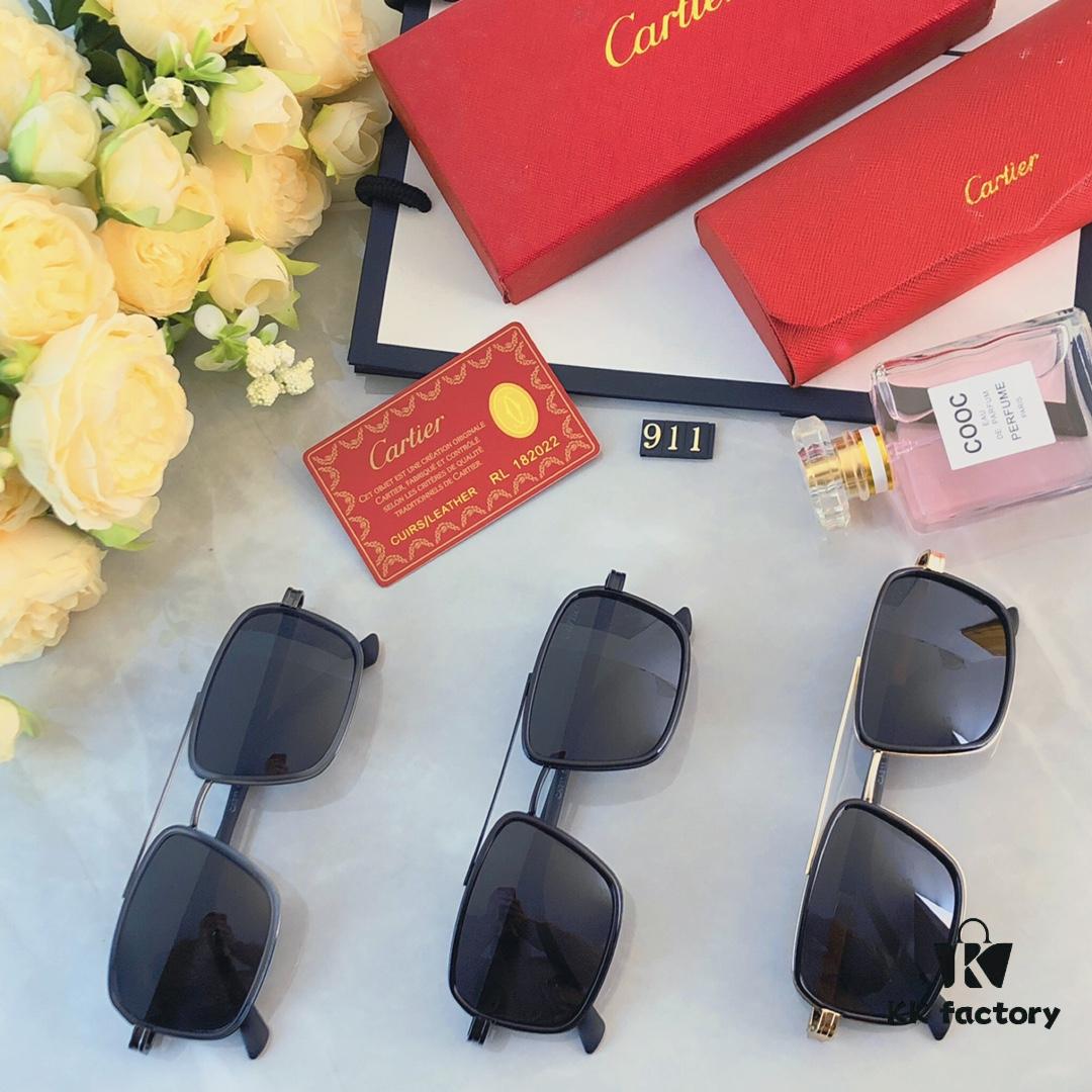 6931acbaccd8ab3d7afa108d Cartier Double Bridge Sunglasses for Men, Stylish and Trendy Oversized Sun Glasses, Fashionable UV Protection Shades for Driving and Everyday Wear
