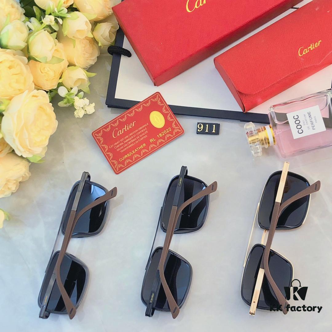 6931acbaccd8ab3d7afa108e Cartier Double Bridge Sunglasses for Men, Stylish and Trendy Oversized Sun Glasses, Fashionable UV Protection Shades for Driving and Everyday Wear