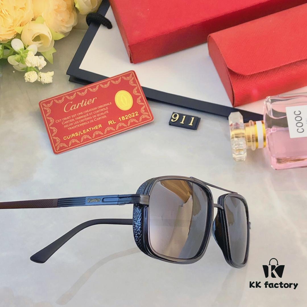 6931acbbccd8ab3d7afa1095 Cartier Double Bridge Sunglasses for Men, Stylish and Trendy Oversized Sun Glasses, Fashionable UV Protection Shades for Driving and Everyday Wear