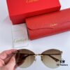 6931acbbccd8ab3d7afa1098 Cartier Golden Plated Nylon Aviator Sunglasses - Sun Protection Model CT0398S Size 62□15-145