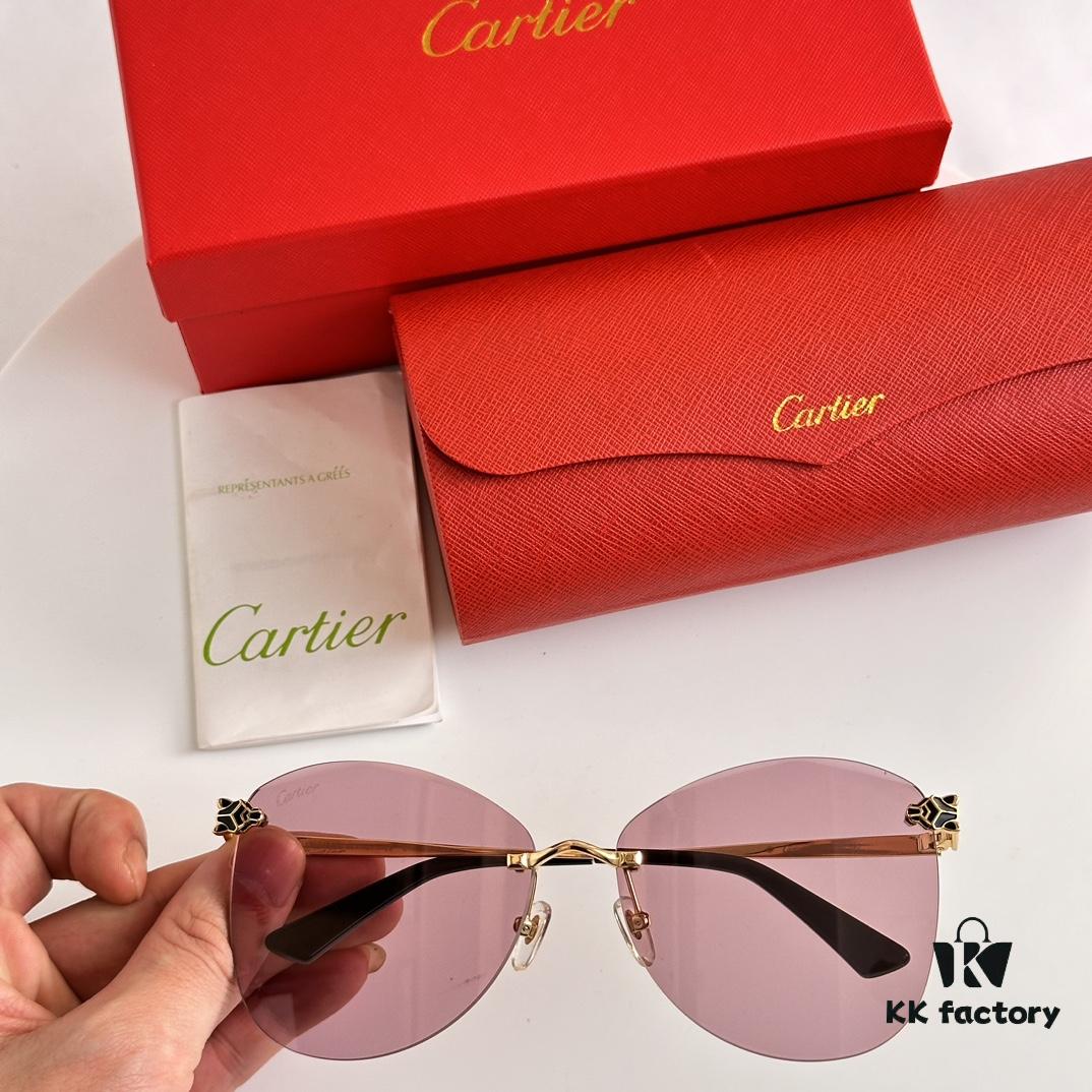 6931acbbccd8ab3d7afa1099 Cartier Golden Plated Nylon Aviator Sunglasses - Sun Protection Model CT0398S Size 62□15-145