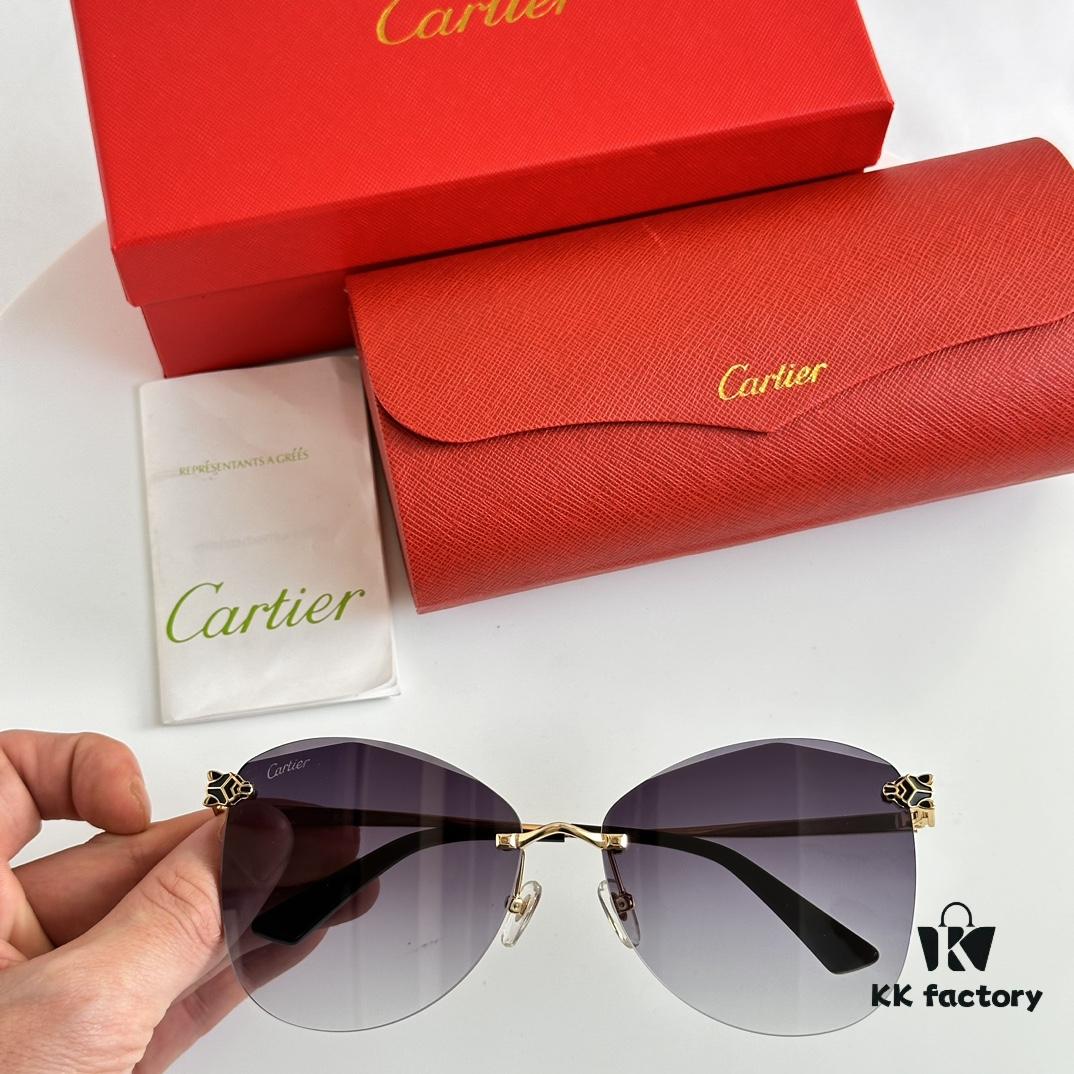 6931acbbccd8ab3d7afa109c Cartier Golden Plated Nylon Aviator Sunglasses - Sun Protection Model CT0398S Size 62□15-145