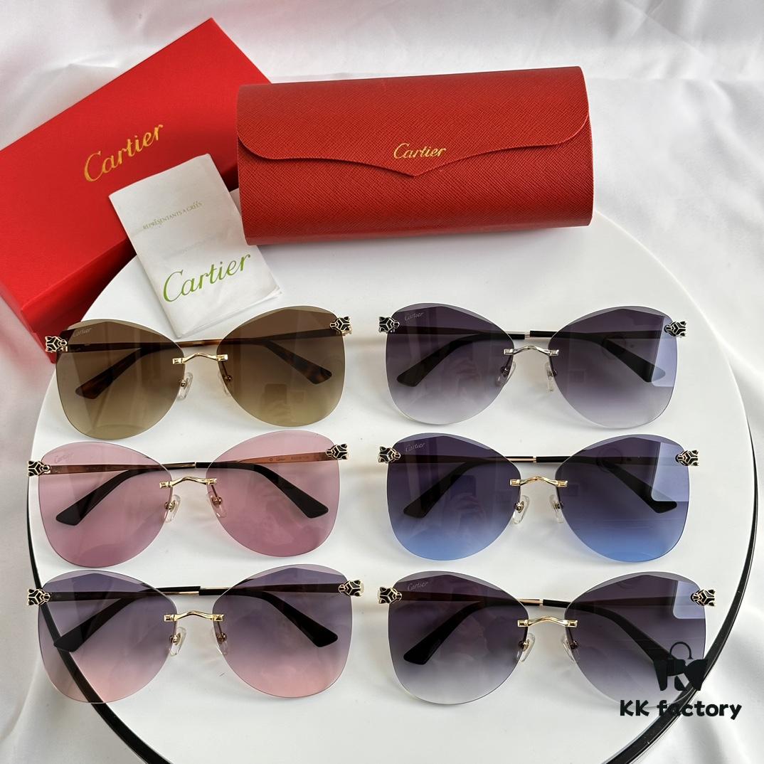 6931acbbccd8ab3d7afa109e Cartier Golden Plated Nylon Aviator Sunglasses - Sun Protection Model CT0398S Size 62□15-145