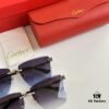 6931acbcccd8ab3d7afa10a6 Classic Painted Leopard Head Cartier Gold-Plated CT0397S Sunglasses