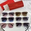 6931acbcccd8ab3d7afa10a7 Classic Painted Leopard Head Cartier Gold-Plated CT0397S Sunglasses