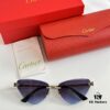 CARTIER CT0399S Almond-Shaped Polished Gold-Plated Cheetah Sunglasses