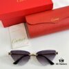 CARTIER CT0399S Almond-Shaped Polished Gold-Plated Cheetah Sunglasses
