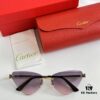 CARTIER CT0399S Almond-Shaped Polished Gold-Plated Cheetah Sunglasses