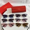 CARTIER CT0399S Almond-Shaped Polished Gold-Plated Cheetah Sunglasses