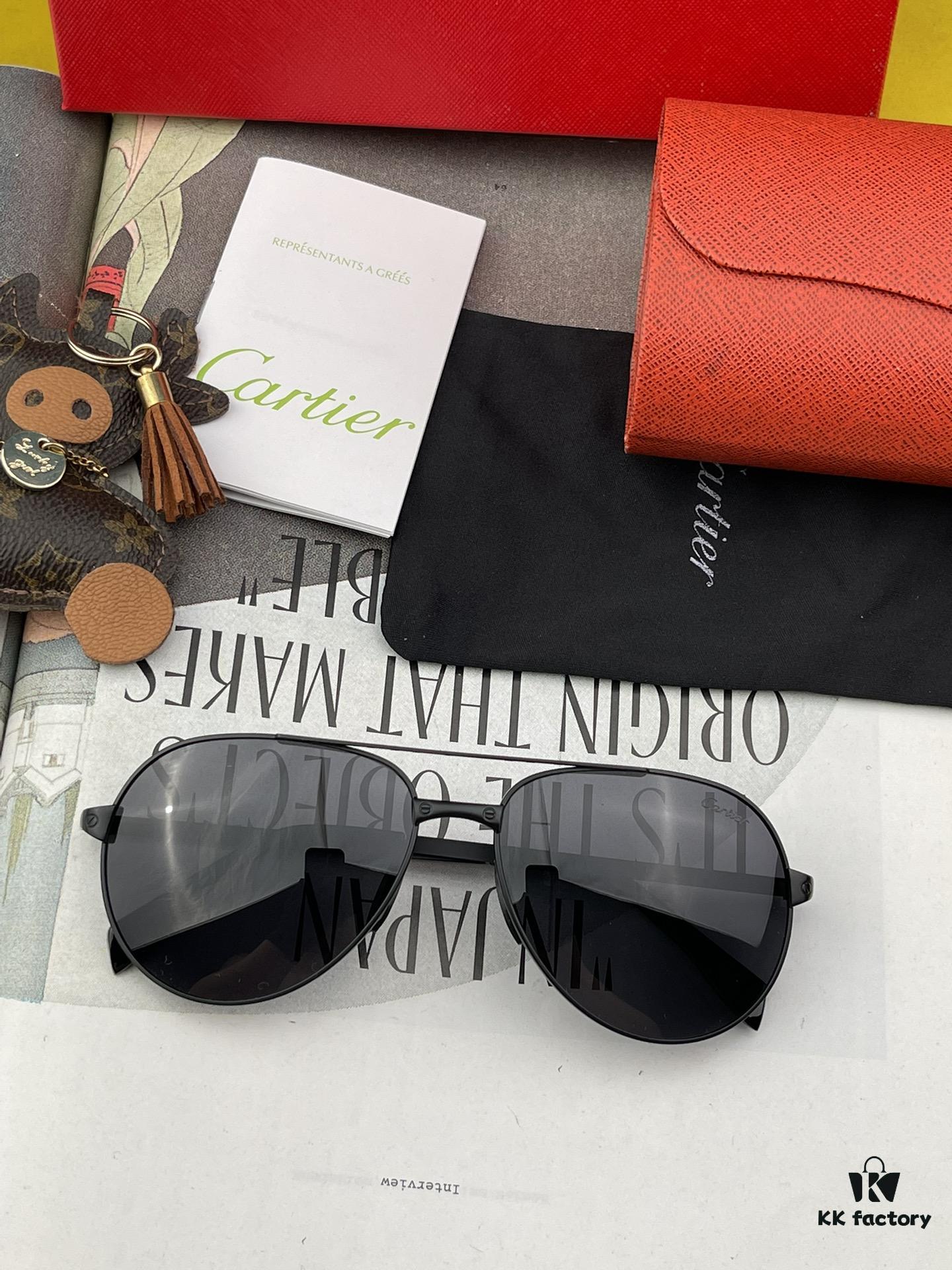 6931acbdccd8ab3d7afa10bd Cartier Official Website 1:1 Large Aviator Sunglasses, High-End and Elegant, Minimalist Signature Logo on Temples, Luxurious Craftsmanship, Model: K2200