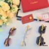6931acbeccd8ab3d7afa10ce Cartier New Model Stylish Frameless Panther Decorated Sunglasses, Retro Fashion Unisex Driving Sun Glasses