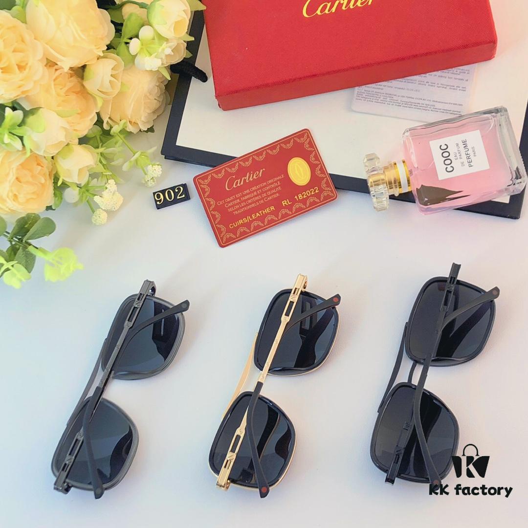6931acbfccd8ab3d7afa10d7 Cartier New Men's Fashion Square Frame Polarized Sunglasses, UV Protection Driving Sunglasses for Men
