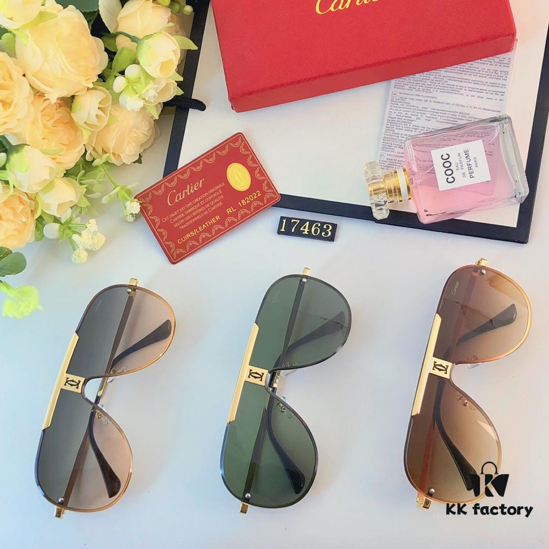 6931acc0ccd8ab3d7afa10df Cartier 2024 Luxury Oversized Full-Rim Sunglasses, European Celebrity-Inspired Lightweight Protective Eyewear