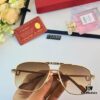 6931acc1ccd8ab3d7afa10ef Cartier Hong Kong Style Retro Chic Fashion Polygonal Sunglasses for Men, Stylish UV Protection Double-Bridge Sunglasses