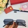 6931acc1ccd8ab3d7afa10f8 Cartier Fashion Unisex Lightweight Frameless Eyeglasses, Anti-Blue Light, Minimalist Design for Large Faces, Suitable for Myopia, Clear Lens Frame, Sunglasses