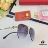 6931acc3ccd8ab3d7afa110b Cartier 2024 New Large-Frame Sunglasses, Korean-Style Fashionable Sun Glasses, Metal Aviator Shades