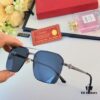 Cartier Korean-style Fashionable Minimalist Semi-rimmed Cut-edge Sunglasses, Unisex Double-bridge Vintage Sun Glasses