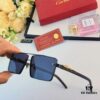 6931acc8ccd8ab3d7afa1160 Cartier New Fashion Frameless Sunglasses with Retro Leopard Head Decoration, Celebrity-Inspired Square Sunglasses for UV Protection