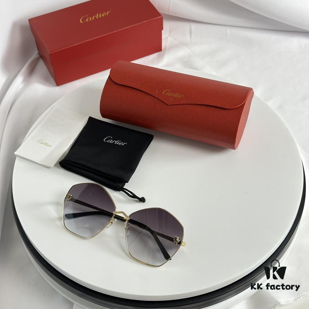 6931accdccd8ab3d7afa11a9 100 New Stylish Cartier Panther Head CT0356 Unisex Sunglasses with Vibrant Dual-Tone Plating, Lifelike 3D Panther Logo