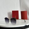 6931acceccd8ab3d7afa11af 110 Cartier Golden Plated Nylon Round Cat-Eye Sunglasses Sun Protection Model CT0398S Size: 62□15-145