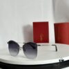 6931acceccd8ab3d7afa11b2 110 Cartier Golden Plated Nylon Round Cat-Eye Sunglasses Sun Protection Model CT0398S Size: 62□15-145