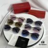 6931acceccd8ab3d7afa11b6 110 Cartier Golden Plated Nylon Round Cat-Eye Sunglasses Sun Protection Model CT0398S Size: 62□15-145