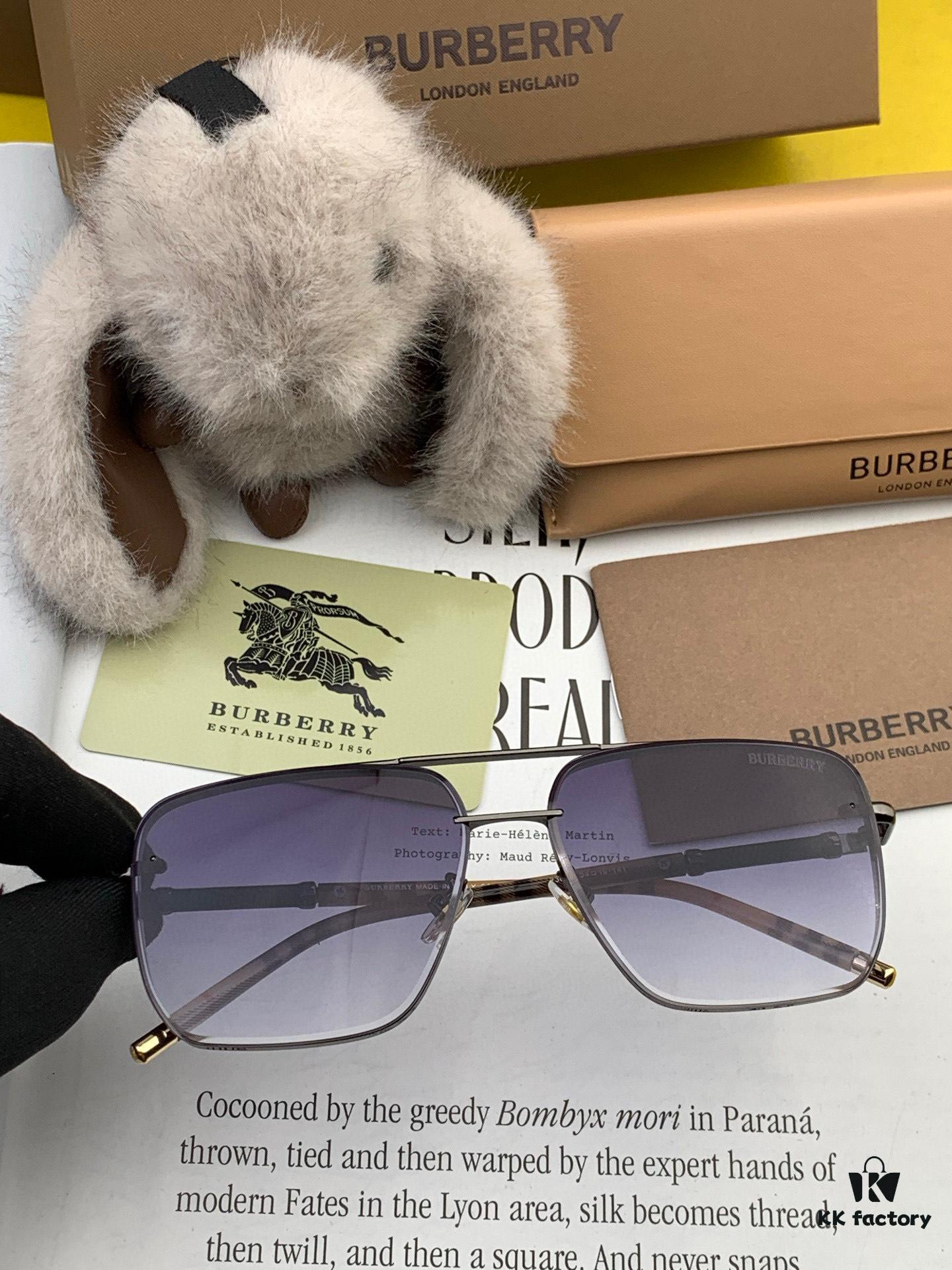 6931acd2ccd8ab3d7afa11ed BURBERRY Men's Sunglasses, Authentic Round 'Bug-Eye' Design, High-Quality Unisex Style, Flattering Fit, New Arrival B62306