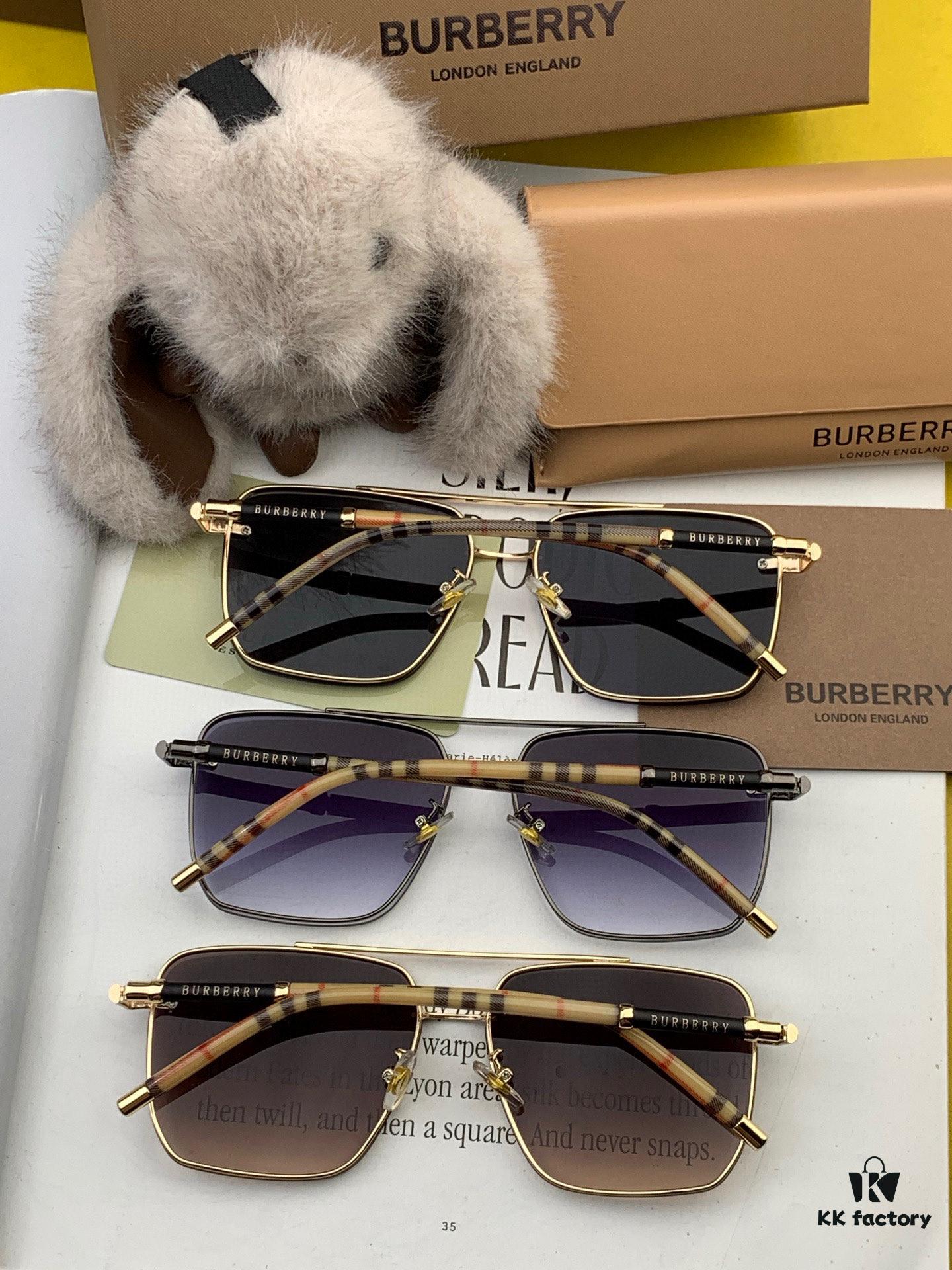 6931acd2ccd8ab3d7afa11f4 BURBERRY Men's Sunglasses, Authentic Round 'Bug-Eye' Design, High-Quality Unisex Style, Flattering Fit, New Arrival B62306